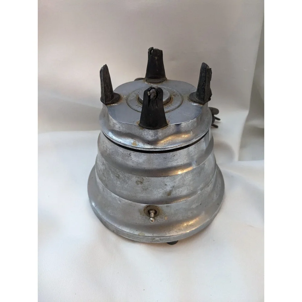 1930 Waring Blender Model SS Art Deco Chrome Beehive Blender Jar Lid NYC Working